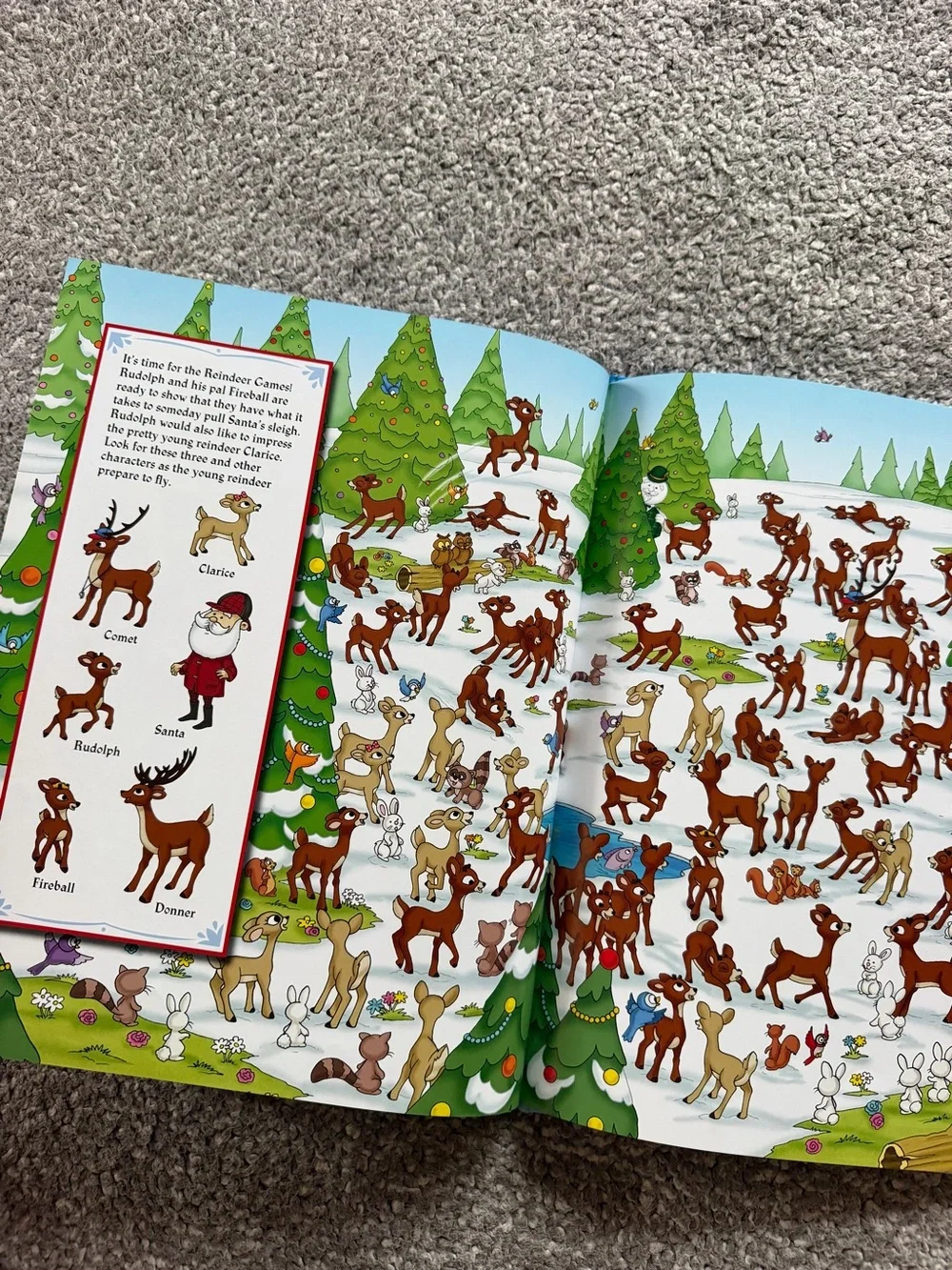 Rudolph the Red-Nosed Reindeer Look and Find Book